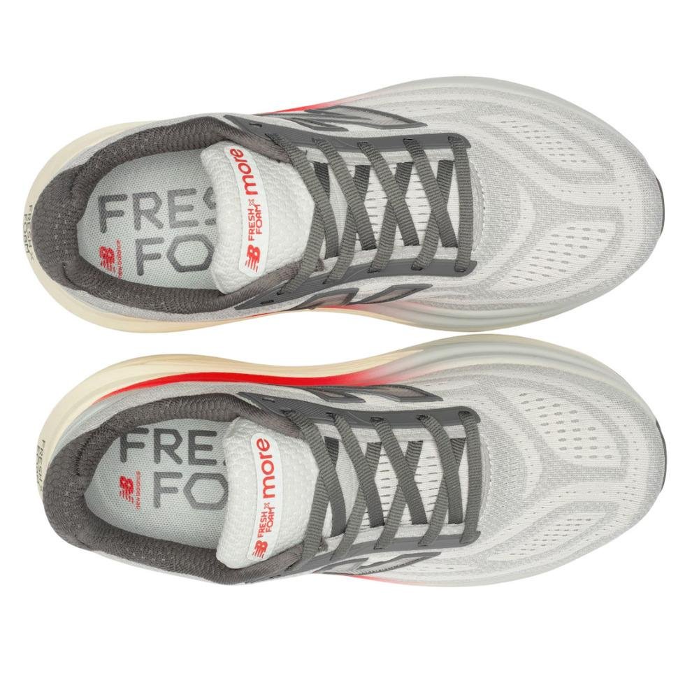 TÊNIS NEW BALANCE FRESH FOAM X MORE V6 MASCULINO MMORLC6 Cinza/Vermelho 3
