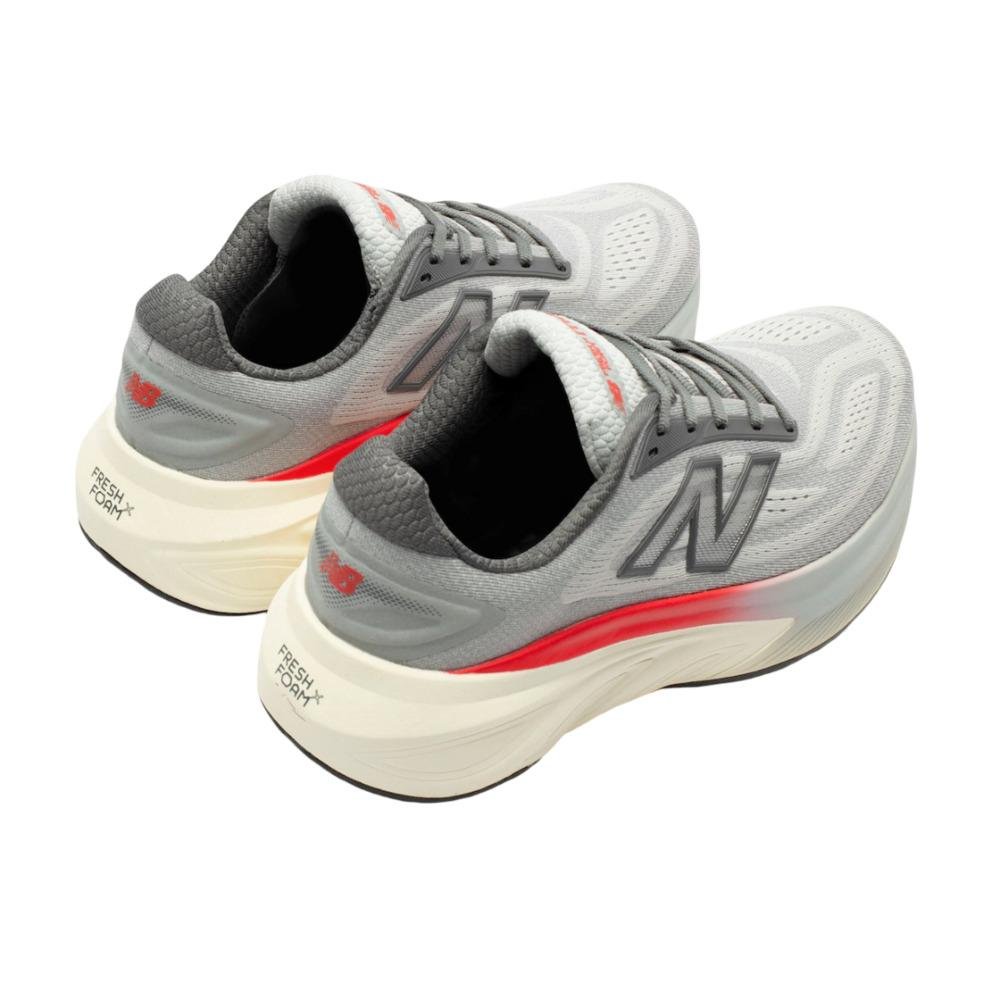 TÊNIS NEW BALANCE FRESH FOAM X MORE V6 MASCULINO MMORLC6 Cinza/Vermelho 4
