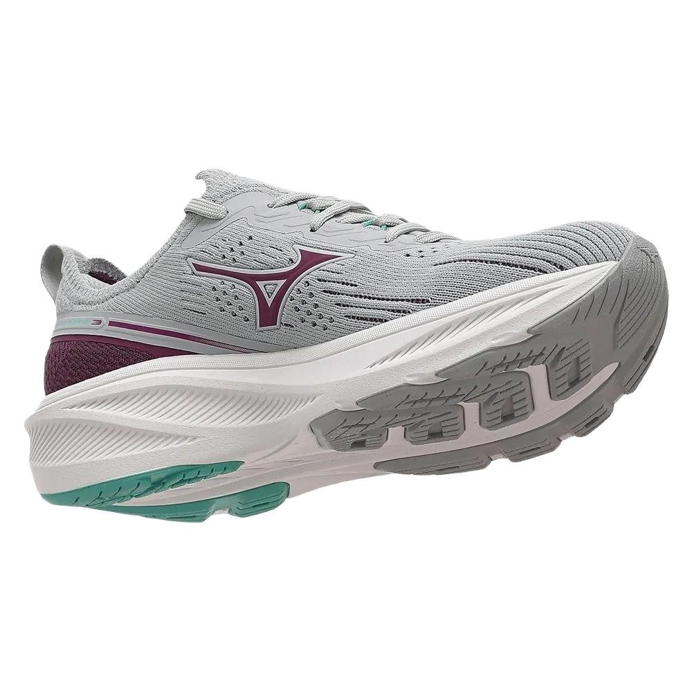 TÊNIS MIZUNO KNIT FEMININO SUNRISE 101061061/1 Cinza/Bordô 3