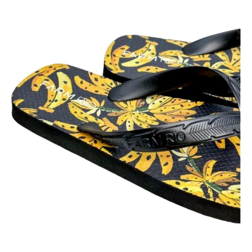 CHINELO FEMININO FARM J100880021 Preto/Amarelo 2