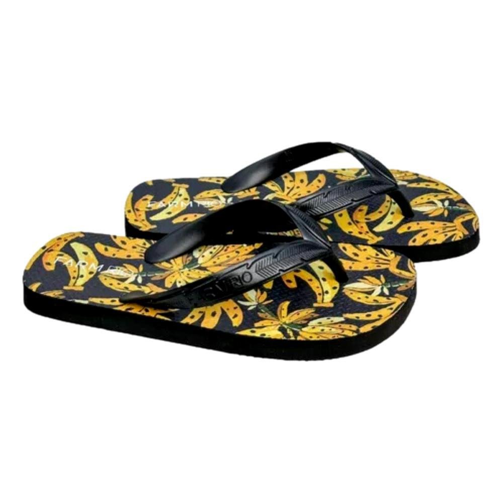 CHINELO FEMININO FARM J100880021 Preto/Amarelo 3