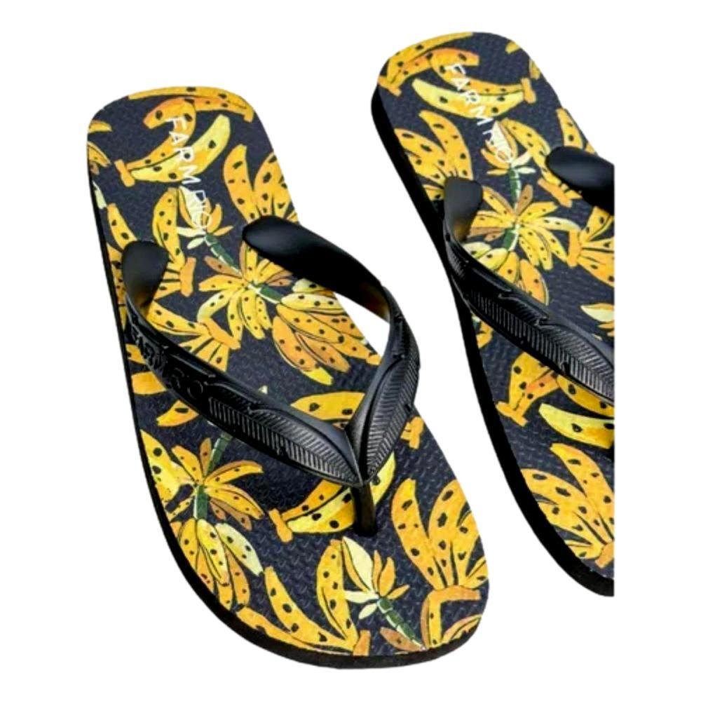 CHINELO FEMININO FARM J100880021 Preto/Amarelo 4