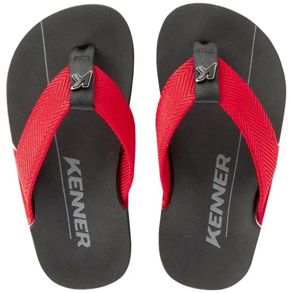 CHINELO KENNER NK6 PRO INFANTIL MENINO EWB Preto/Vermelho 2