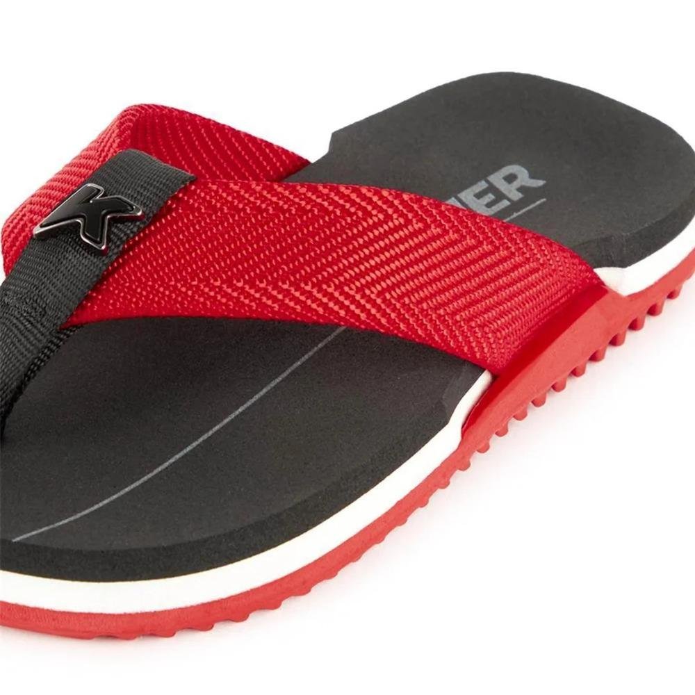 CHINELO KENNER NK6 PRO INFANTIL MENINO EWB Preto/Vermelho 3