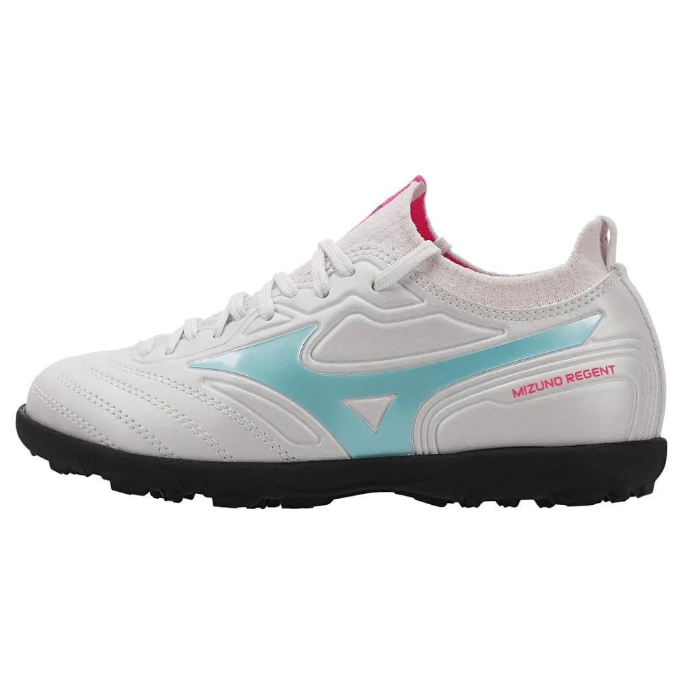 CHUTEIRA MIZUNO SOCIETY REGENT AS JR INFANTIL MENINO 107157157 Branco/Azul Claro 2
