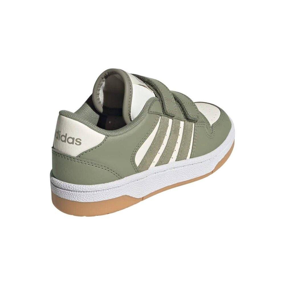 TÊNIS ADIDAS BREAK STAR INFANTIL MENINO ID3990 Verde/Branco 4