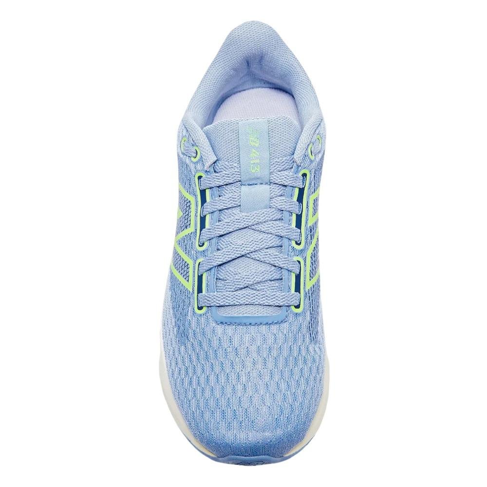 TÊNIS NEW BALANCE 413V3 FEMININO W413ZD3 Azul Claro/Verde 3