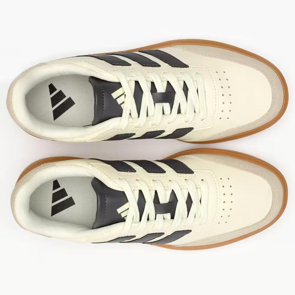 TÊNIS MASCULINO ADIDAS COURTBLOCK HP7208 Branco Off/Cinza/Grafite 3