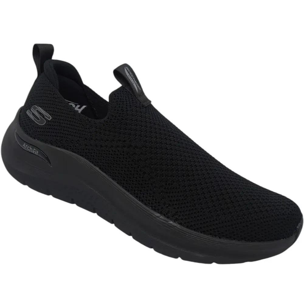 TÊNIS SKECHERS MASCULINO ESPORTIVO KNIT ARCH FIT 2.0 232704 Preto 4