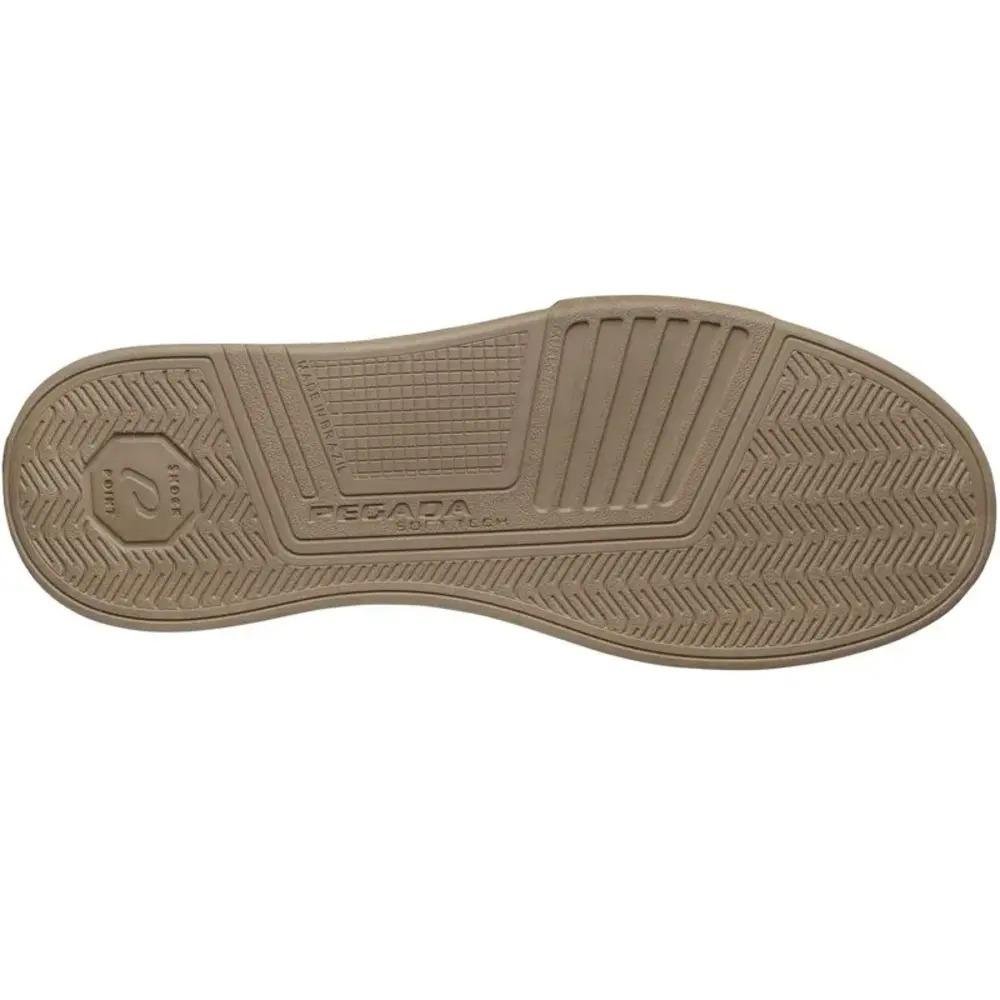 SAPATÊNIS PEGADA COURO MASCULINO 112304 Branco Off/Cinza 4