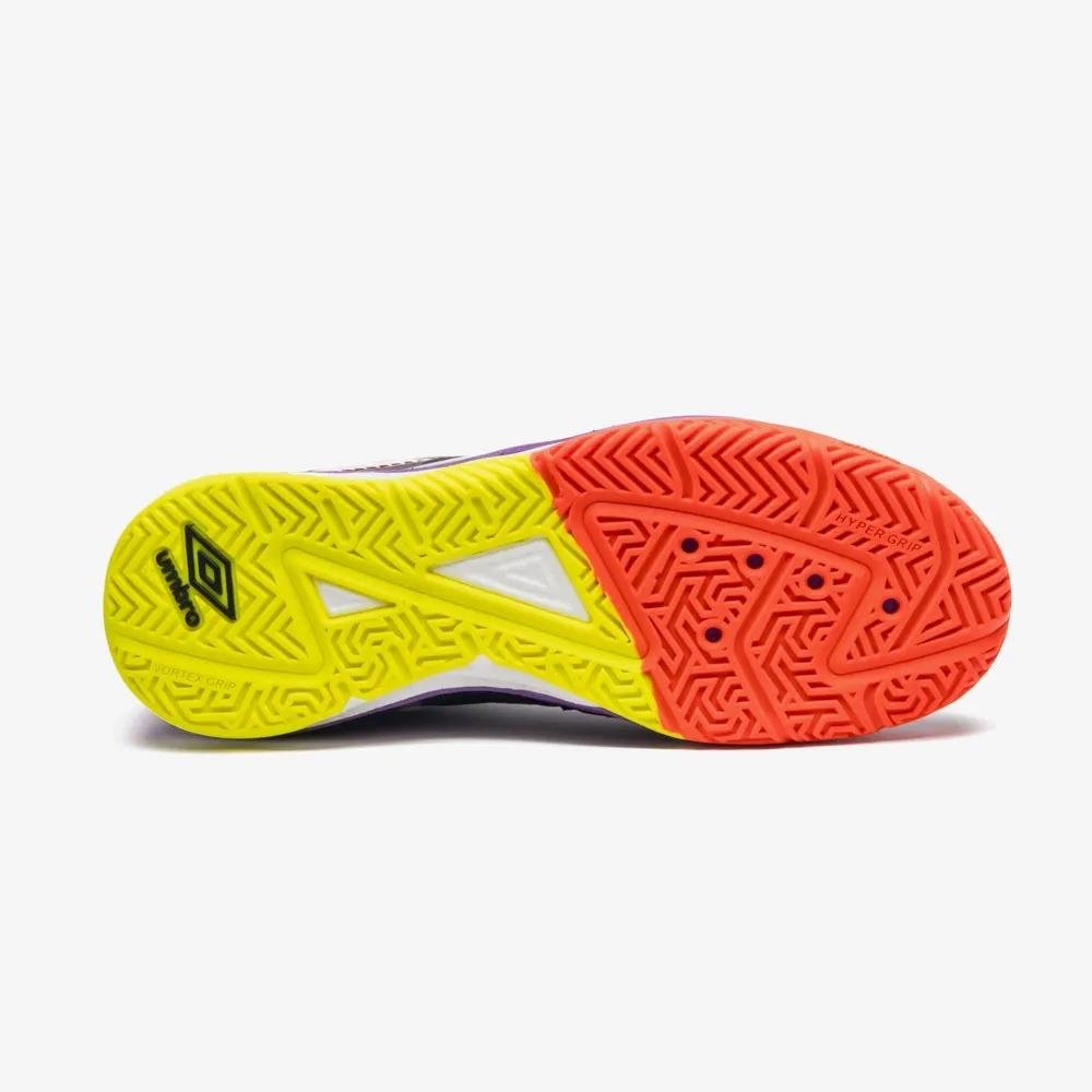 CHUTEIRA FUTSAL MASCULINA UMBRO PRO 5 STABLE U03FB00439 Preto/Laranja/Roxo 6