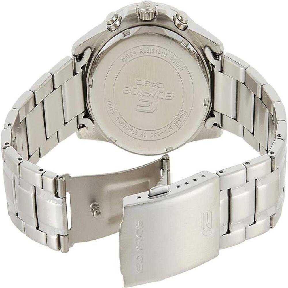 RELÓGIO ANALÓGICO CASIO EDIFICE MASCULINO EFV-540D -1A9VUDF Prata/Preto 4