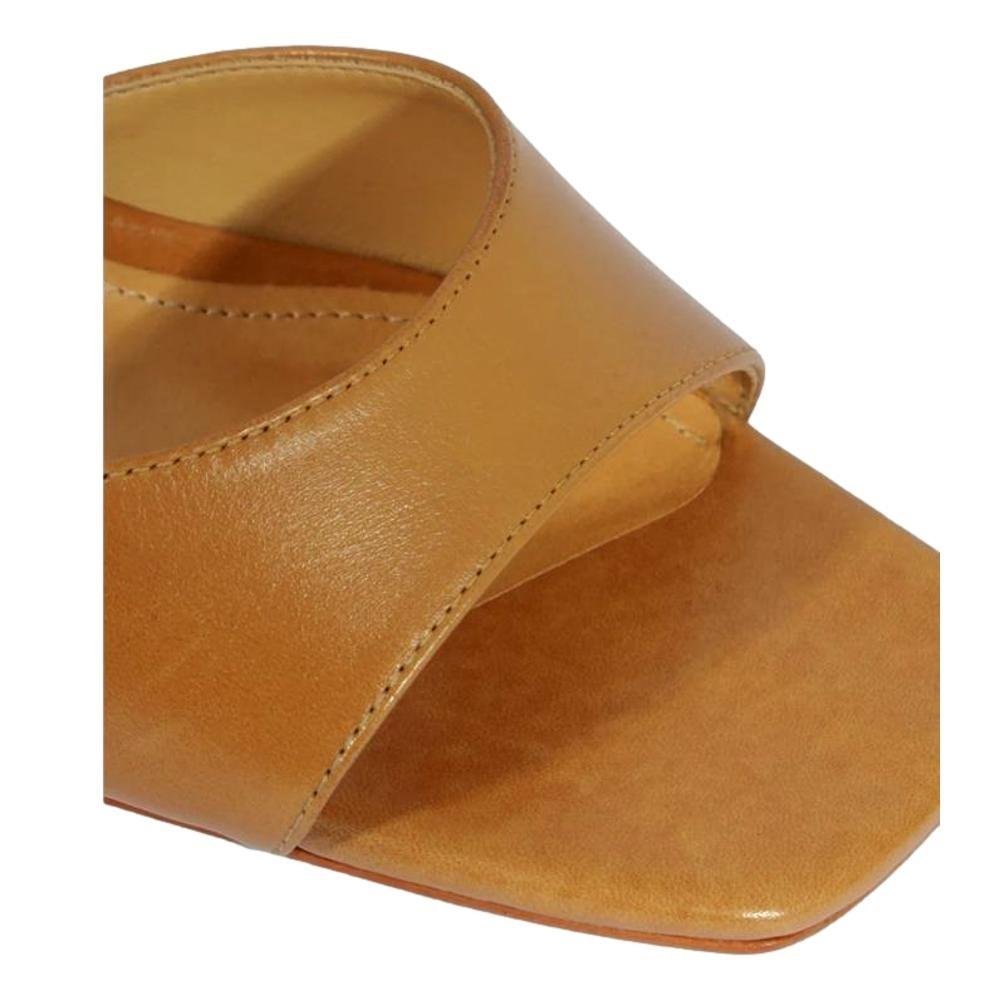 TAMANCO COURO MINIMALISTA SCHUTZ FEMININO S209580009 Caramelo 6