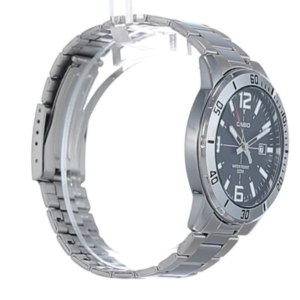 RELÓGIO ANALÓGICO CASIO MASCULINO MTC-100D-1BVDF Prata 2