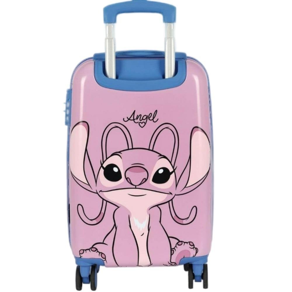 MALA DE BORDO STITCH LUXCEL INFANTIL UNISSEX COM RODAS MF10533SC Azul 3