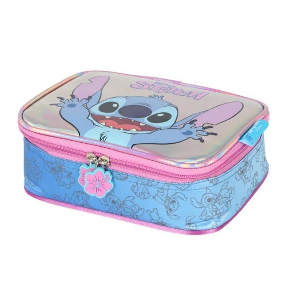 ESTOJO BOX STITCH LUXCEL INFANTIL FEMININO EI42414SC Prata/Rosa 2