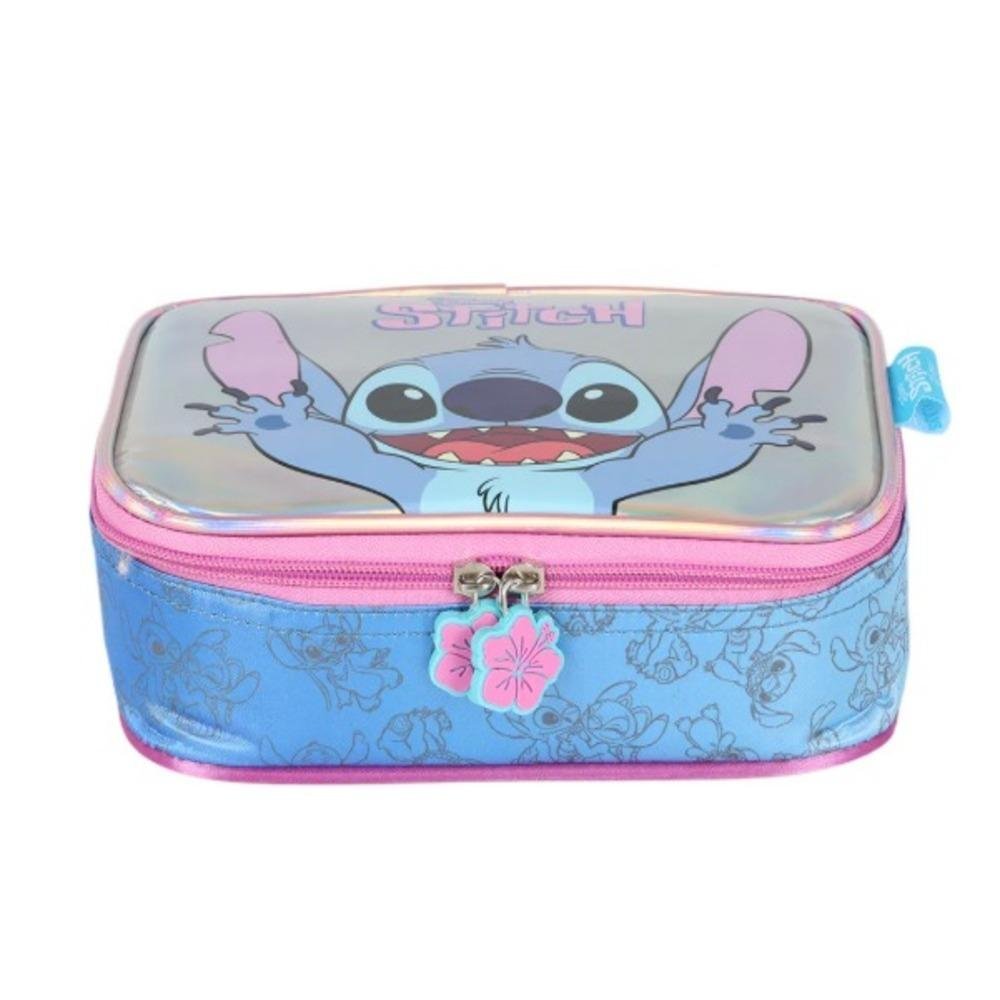 ESTOJO BOX STITCH LUXCEL INFANTIL FEMININO EI42414SC Prata/Rosa 3