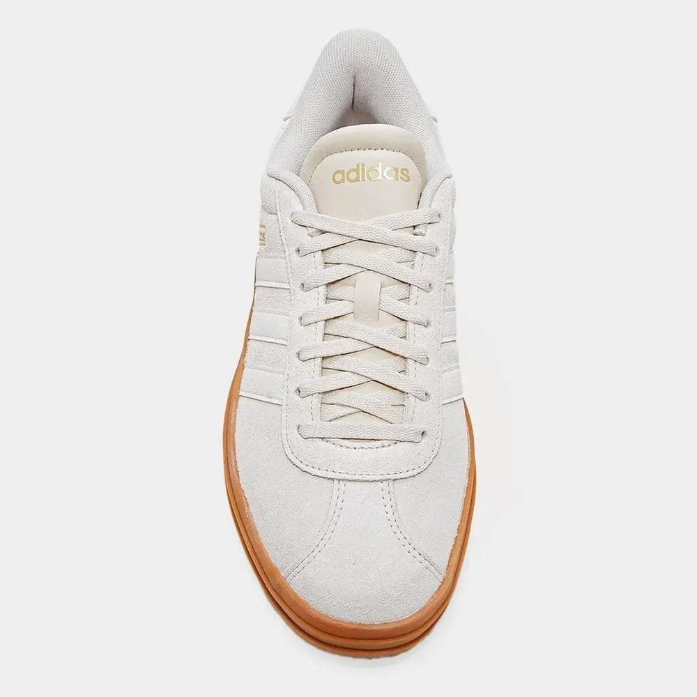 TÊNIS ADIDAS FLATFORM VL COURT BOLD FEMININO JQ5633 Bege 3