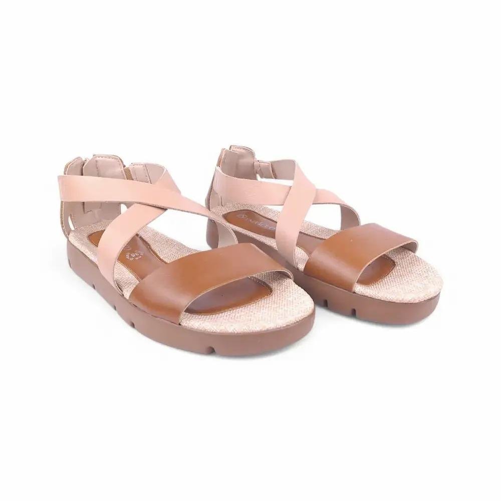 SANDÁLIA ANDACCO FLATFORM FEMININO 11103 Bege 3