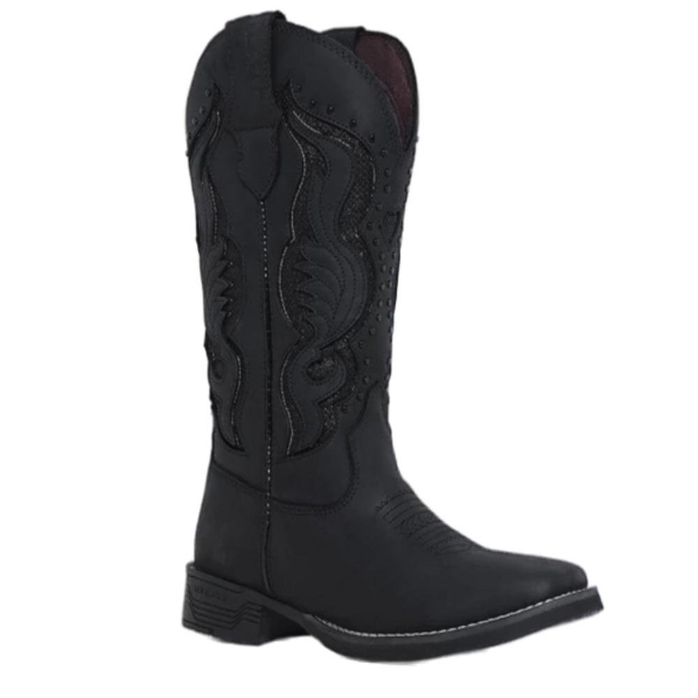 BOTA MONTARIA COURO HELAZZA FEMININA 60925