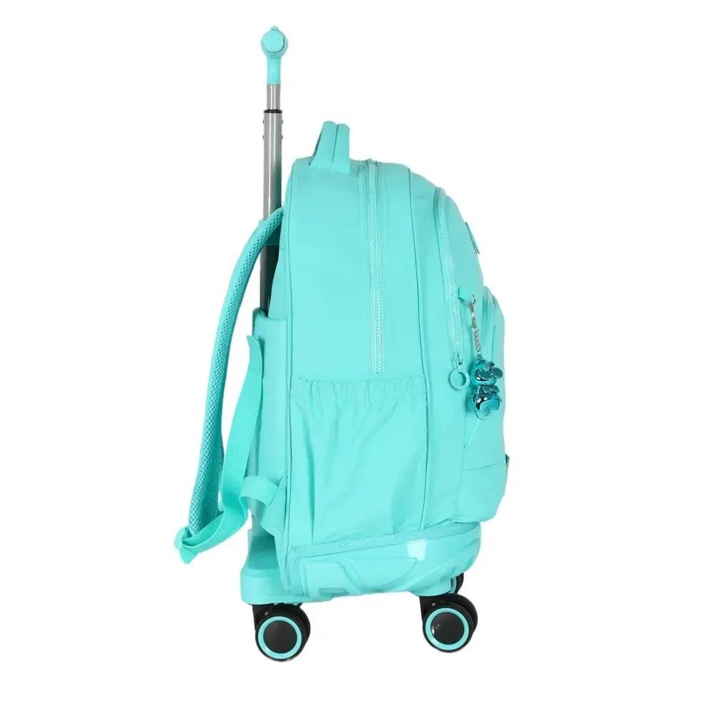 MOCHILA UP4YOU LUXCEL JUVENIL FEMININA COM RODAS MC49674UP Azul 2