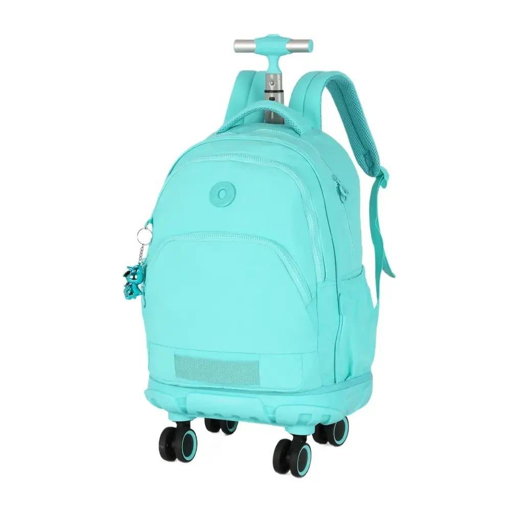 MOCHILA UP4YOU LUXCEL JUVENIL FEMININA COM RODAS MC49674UP Azul 3