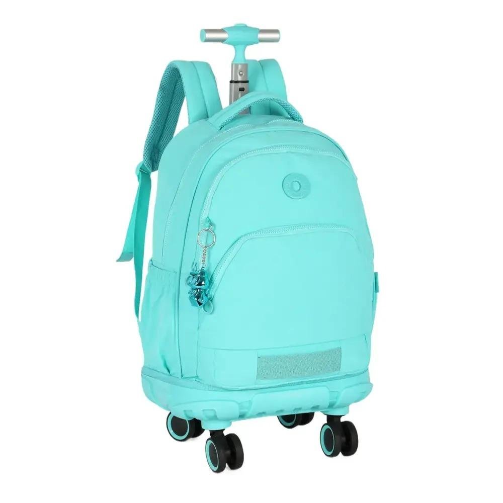 MOCHILA UP4YOU LUXCEL JUVENIL FEMININA COM RODAS MC49674UP Azul 4
