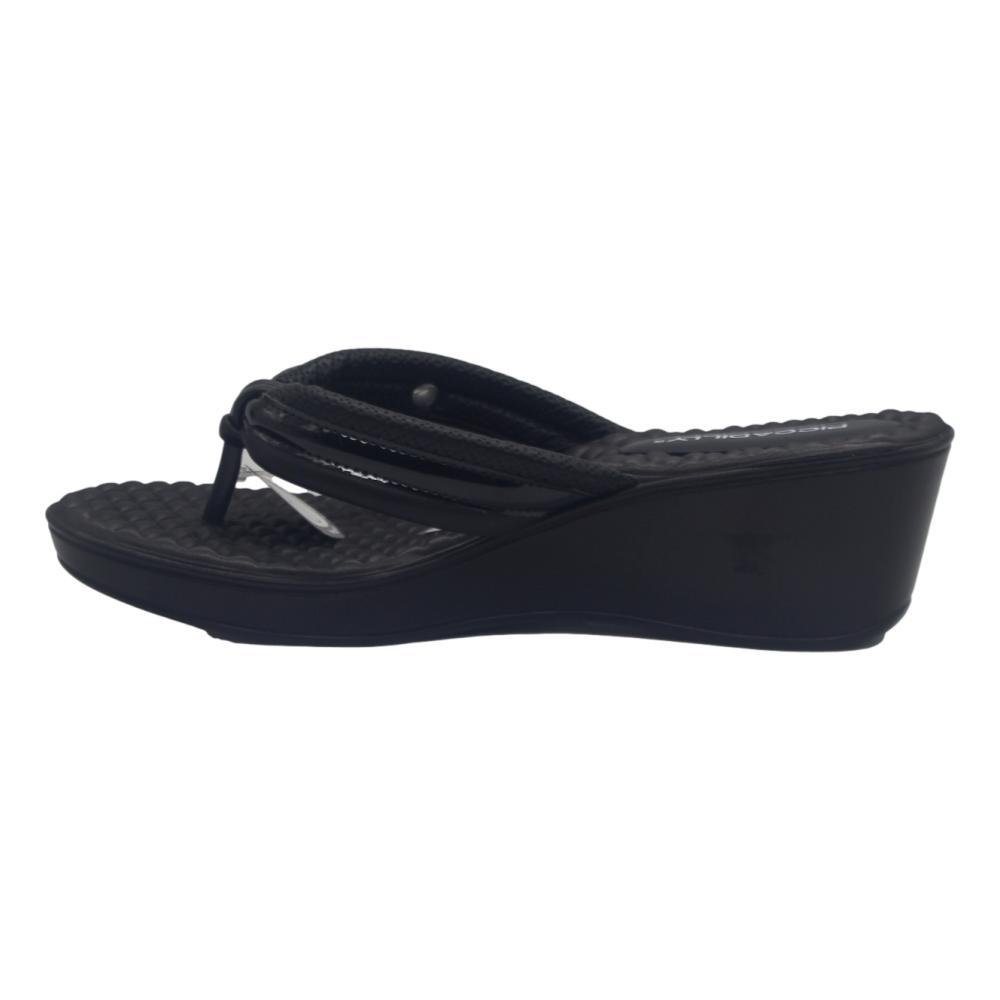 CHINELO PICCADILLY ANABELA PONTILHADO FEMININO 540417 Preto 3
