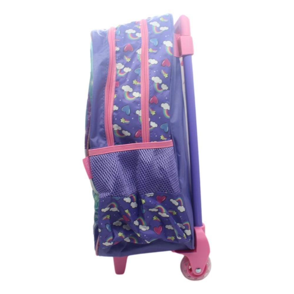 MOCHILA LUXCEL UP4YOU C/RODAS INFANTIL FEMININA IC42082UP Roxo 2