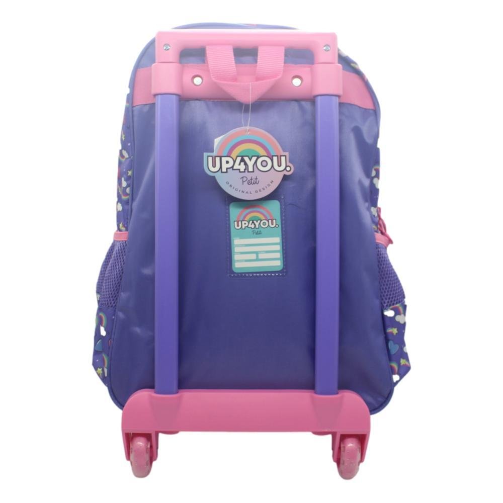 MOCHILA LUXCEL UP4YOU C/RODAS INFANTIL FEMININA IC42082UP Roxo 3