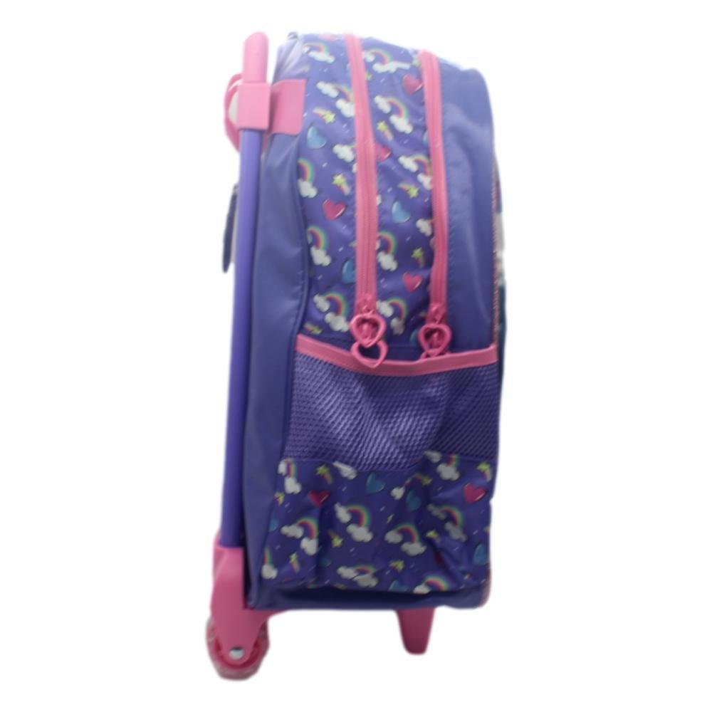 MOCHILA LUXCEL UP4YOU C/RODAS INFANTIL FEMININA IC42082UP Roxo 4