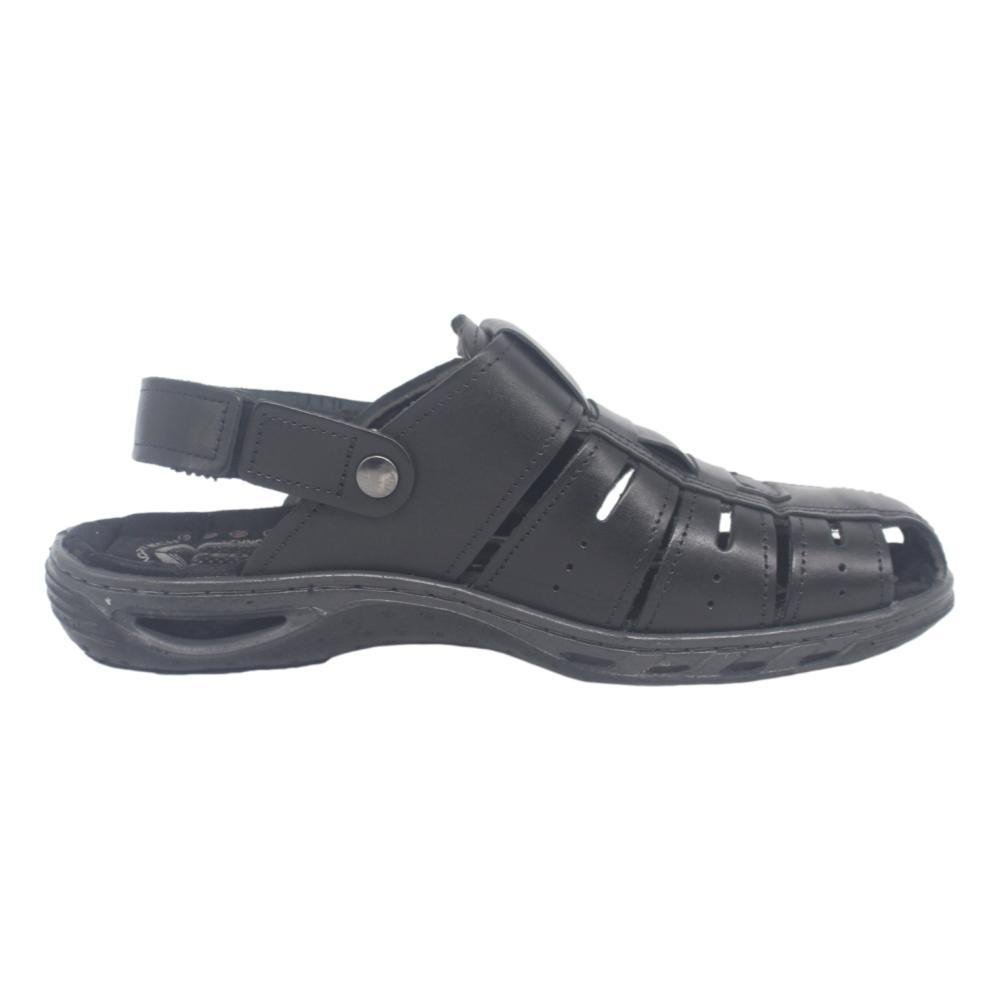 SANDÁLIA PAPETE COURO PEGADA MASCULINA 131676 Preto 3