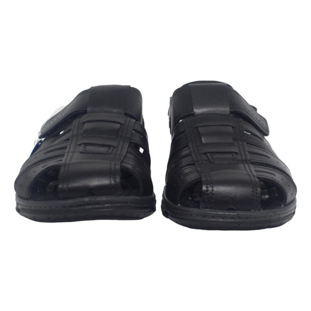 SANDÁLIA PAPETE COURO PEGADA MASCULINA 131676 Preto 4