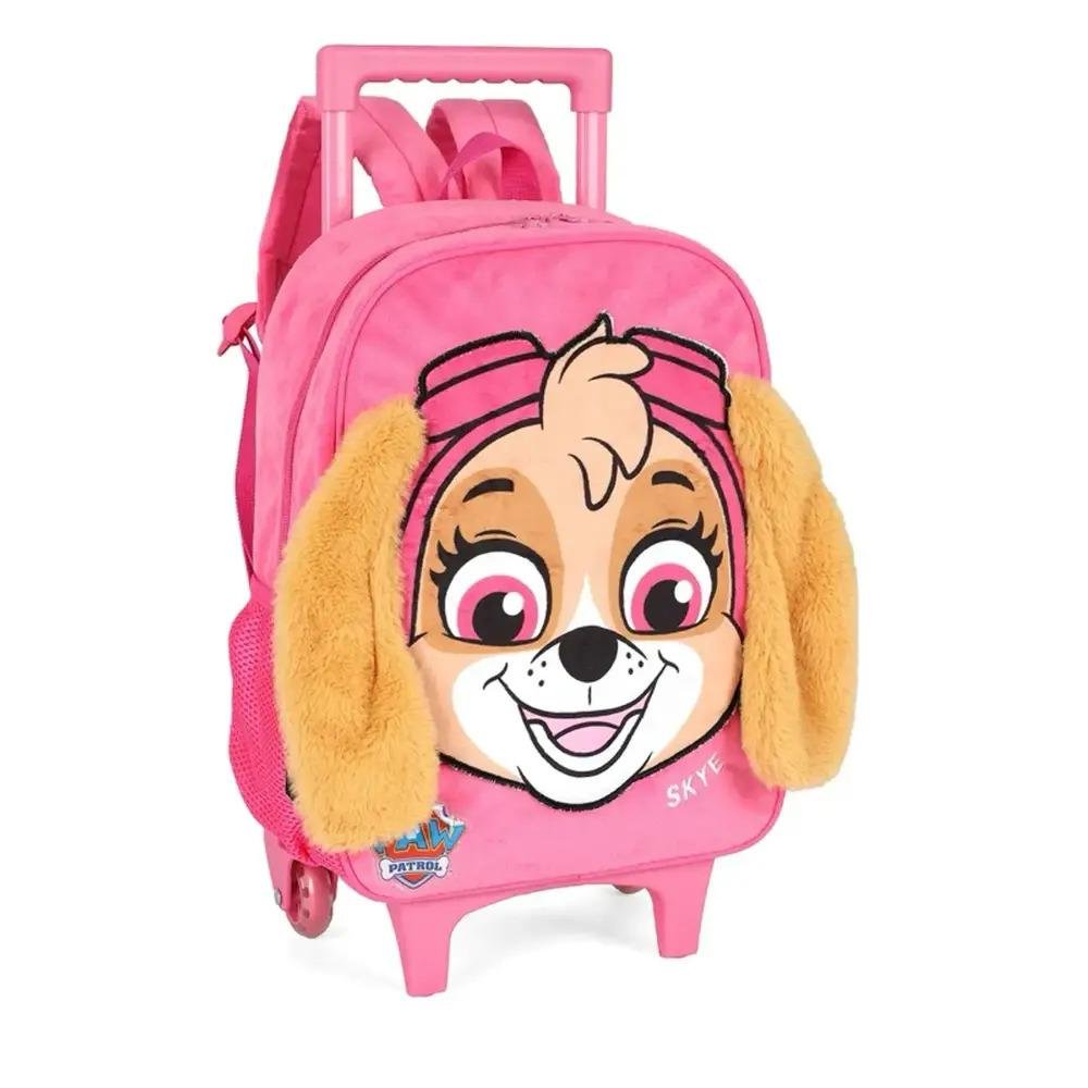 MOCHILA LUXCEL PATRULHA CANINA C/RODAS INFANTIL MENINA IC42022PA Rosa 2