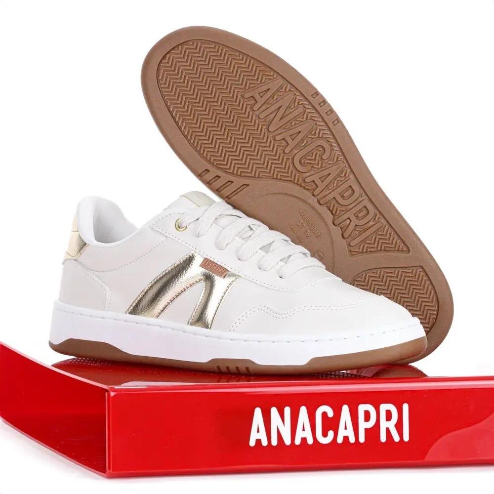 TÊNIS CASUAL FEMININO ANACAPRI AC119 C306500002/2 Branco 6