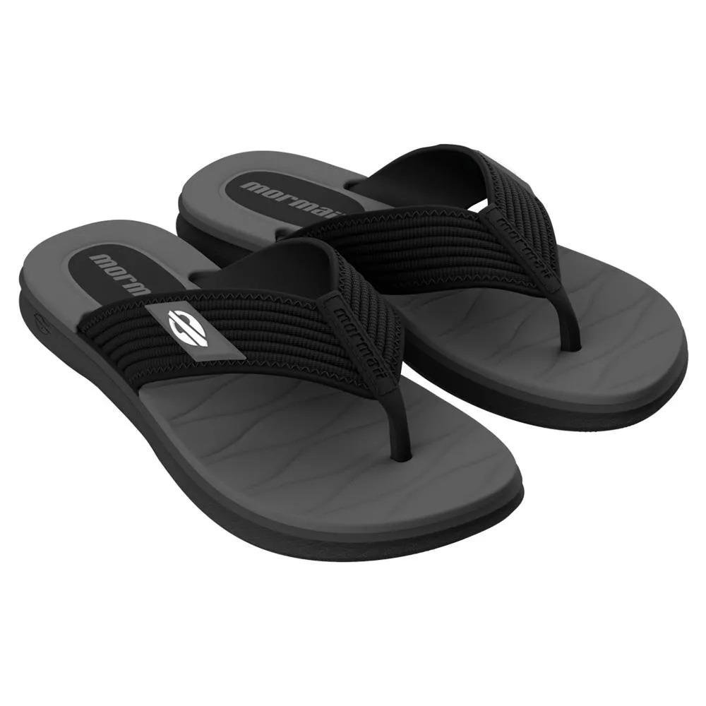 CHINELO DEDO MASCULINO MORMAII KINJA DED 12574 Preto 2