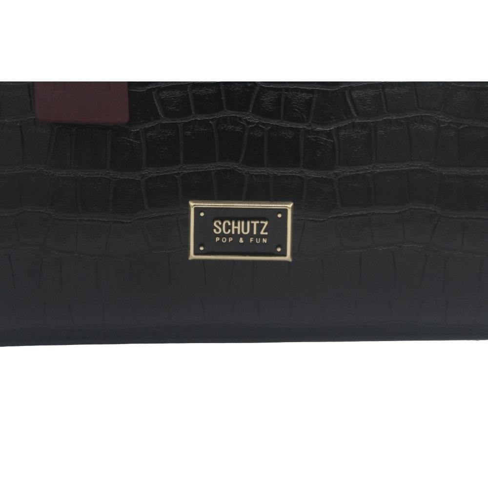 BOLSA FEMININA SCHUTZ TOTE CROCO S500102023 Preto 2