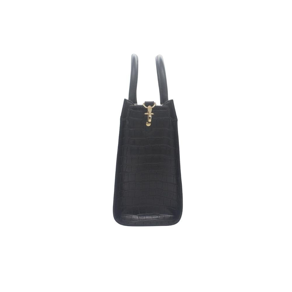 BOLSA FEMININA SCHUTZ TOTE CROCO S500102023 Preto 3