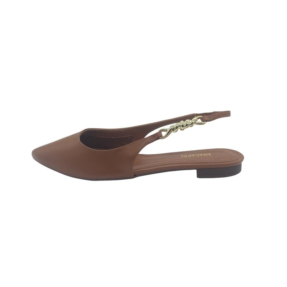 SAPATILHA ANACAPRI SLINGBACK FEMININO C300290399 Marrom 2