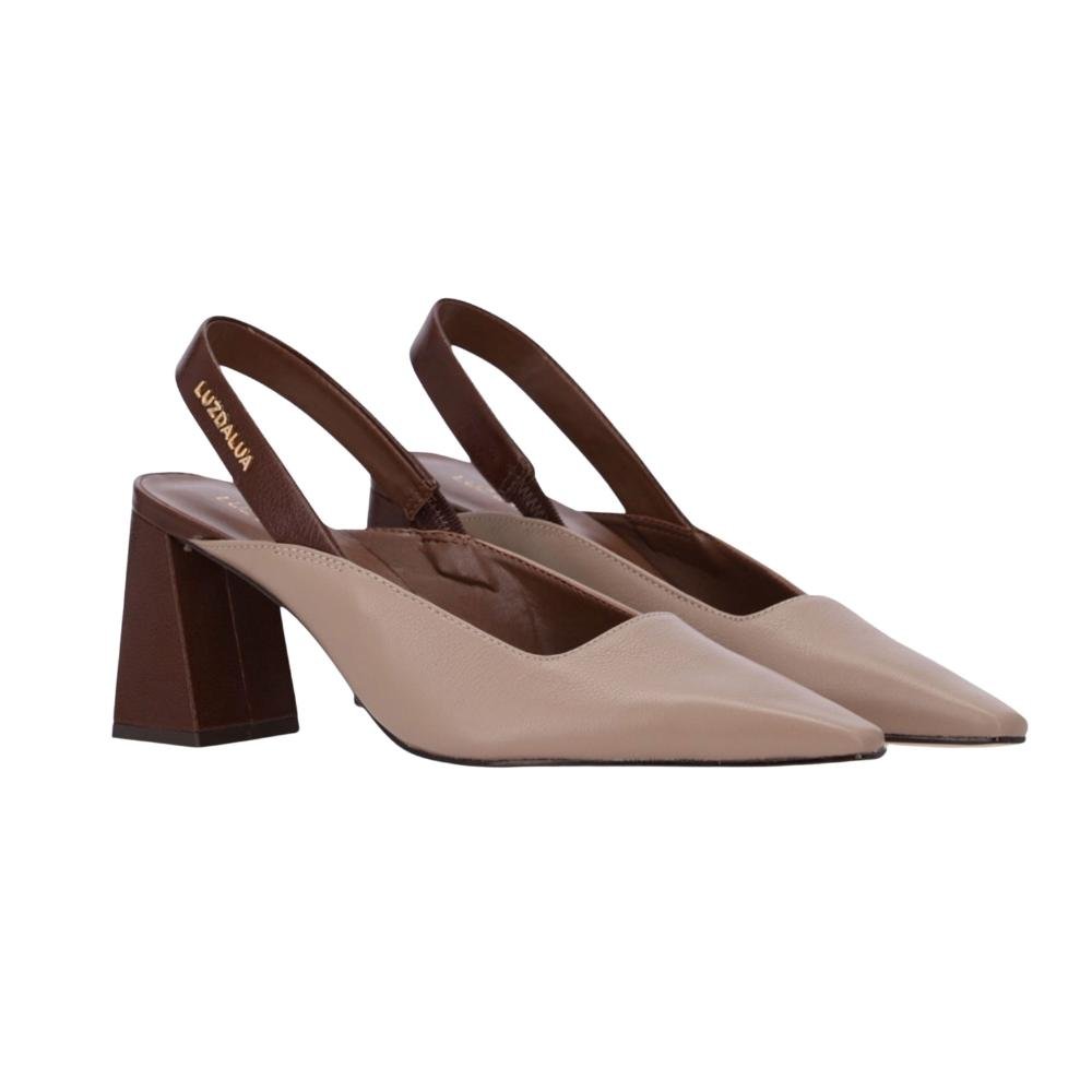 SAPATO LUZ DA LUA SLINGBACK SAARA/ATACAMA FEMININO 60980002 Bege 2