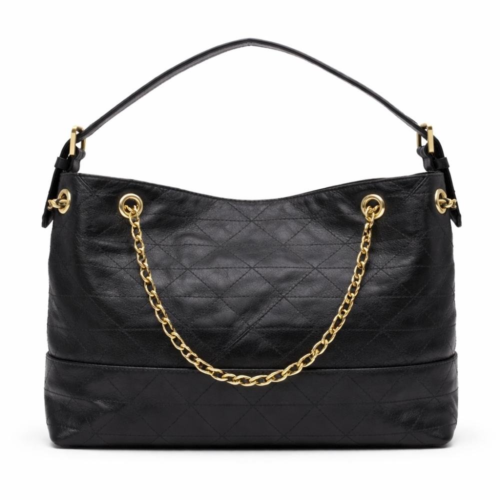 BOLSA COURO SCHUTZ FEMININA HOBO S500183227 Preto 3