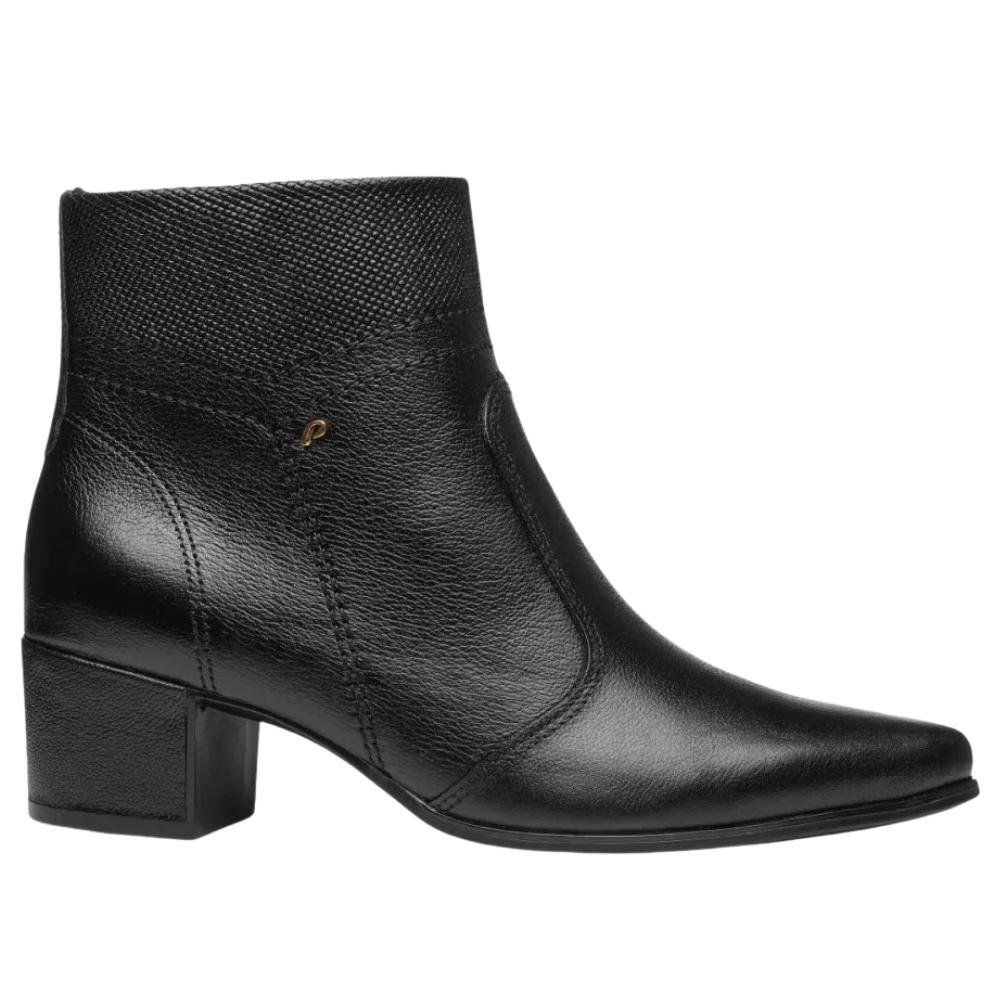 BOTA PEGADA CANO CURTO COURO FEMININO 280906
