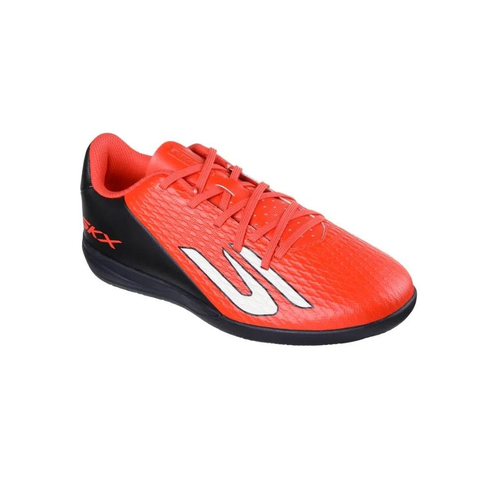 CHUTEIRA SKECHERS FUTSAL SKX2 JR YOUTH IC INFANTIL MENINO 252168L Vermelho\Preto 2