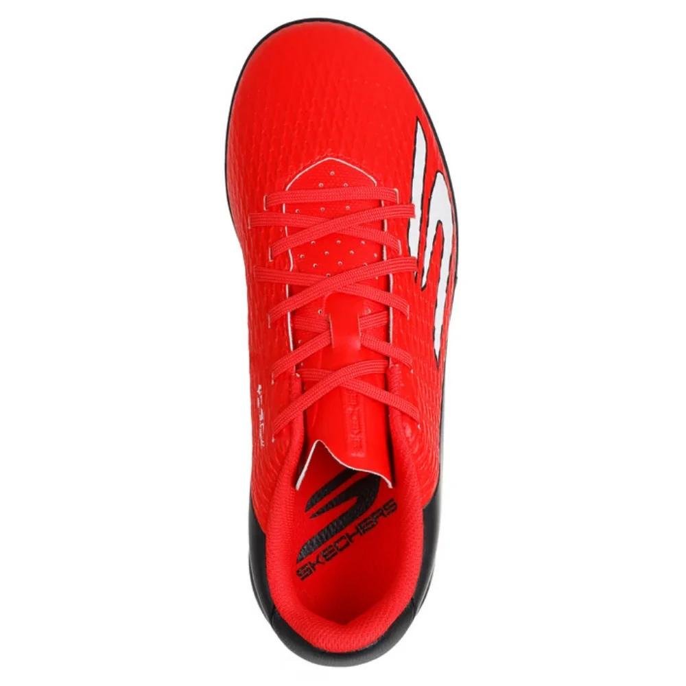 CHUTEIRA SKECHERS FUTSAL SKX2 JR YOUTH IC INFANTIL MENINO 252168L Vermelho\Preto 3