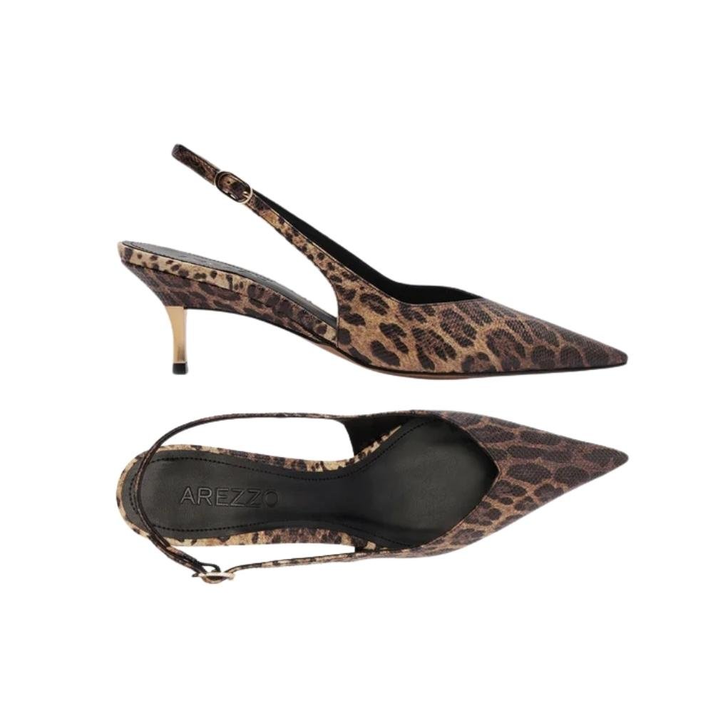 SAPATO AREZZO SLINGBACK ANIMAL PRINT FEMININO A140800001 Animal Print 4