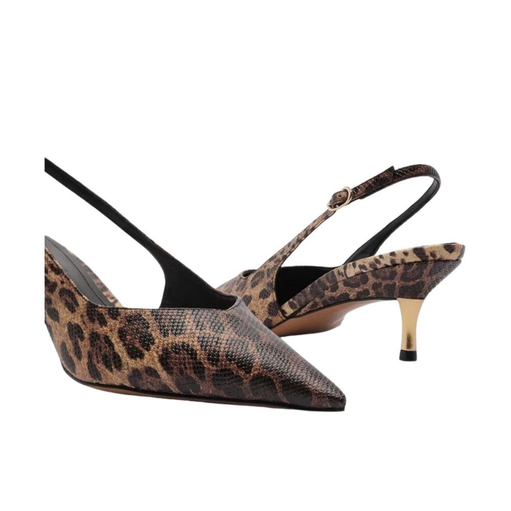 SAPATO AREZZO SLINGBACK ANIMAL PRINT FEMININO A140800001 Animal Print 5