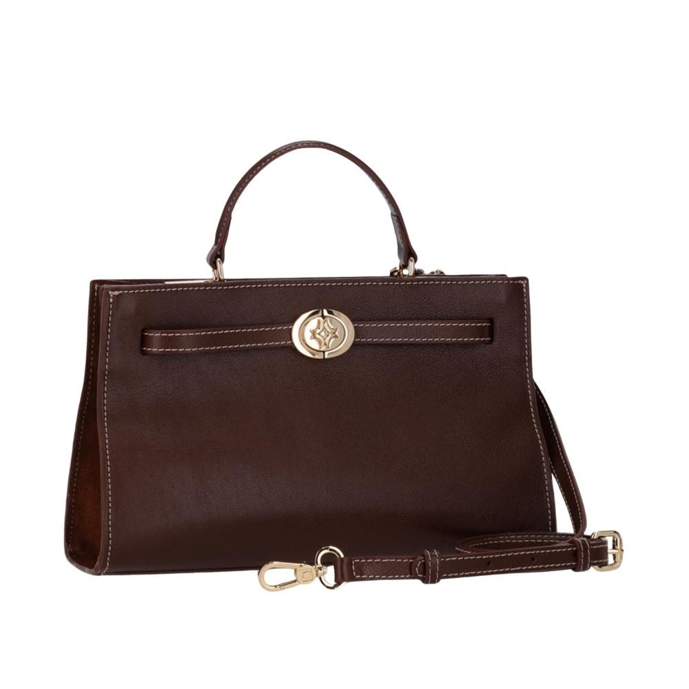 BOLSA LUZ DA LUA COURO FEMININO TOTE/ATACAMA CAMURÇA 2000828 Marrom 3