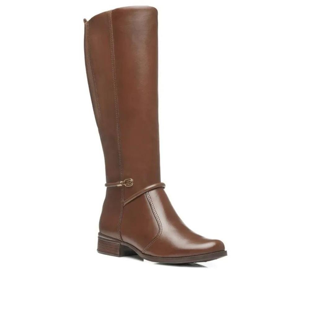 BOTA PEGADA CANO LONGO COURO FEMININA 282064