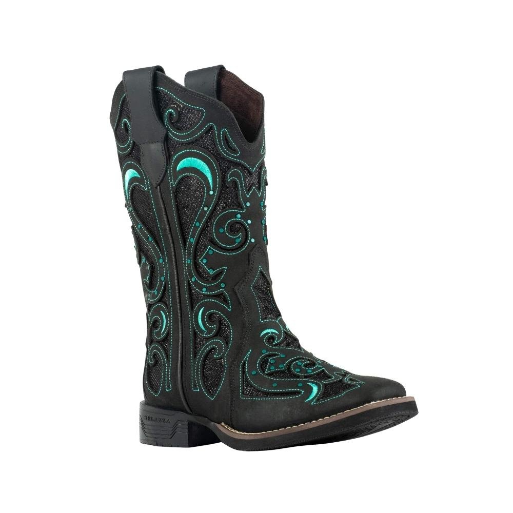 BOTA MONTARIA COURO FEMININA HELAZZA 4625