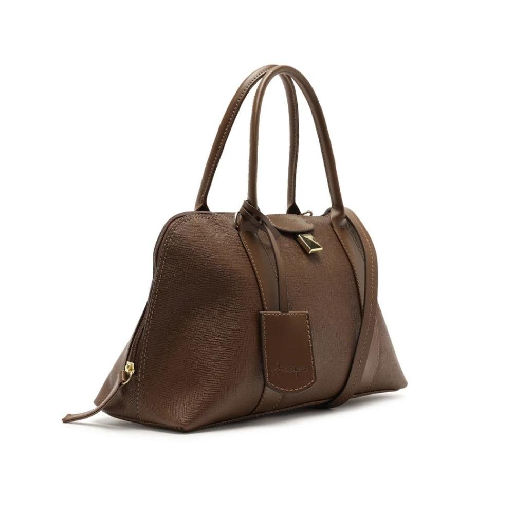 BOLSA ANACAPRI FEMININA BOWLING BAG C500162035 Marrom 3